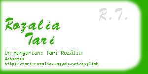 rozalia tari business card